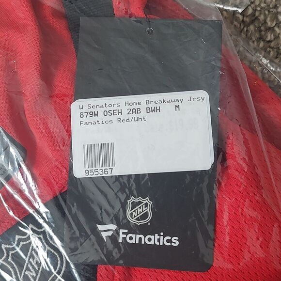 New With Tags Women's Medium NHL Ottawa Senators Home Breakaway Fanatics Jersey - Picture 8 of 8